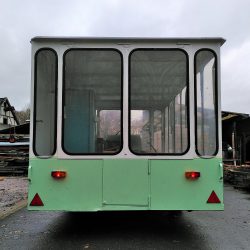 Mobile Schulungsküche Trailer Rückansicht